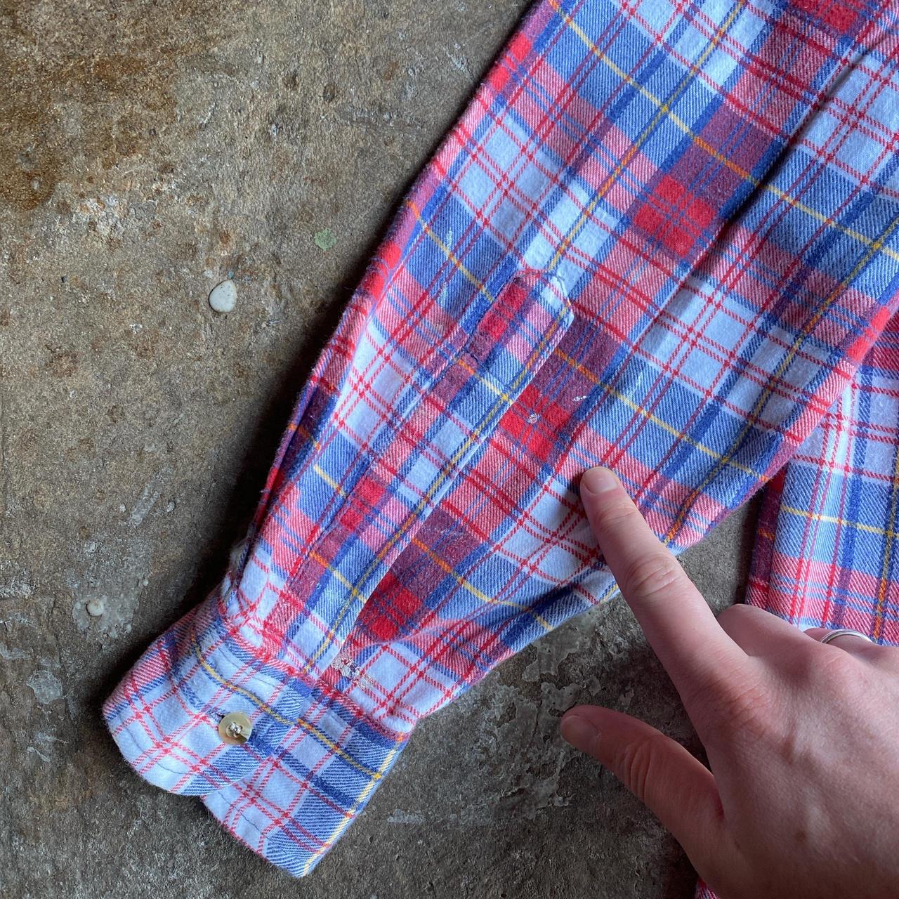 Vintage Red & Blue C&A Flannel Shirt - M