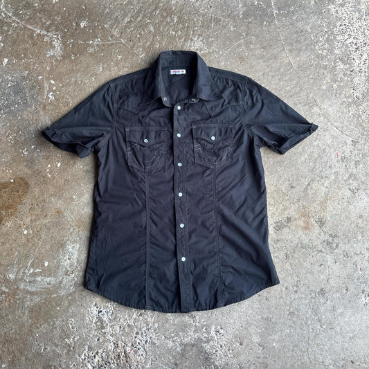 Vintage Black True Religion Short Sleeve Shirt