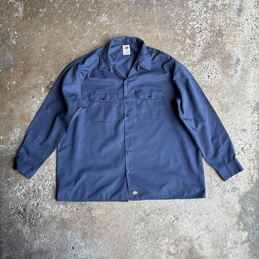 Navy Blue Dickies Work Shirt - 2XL