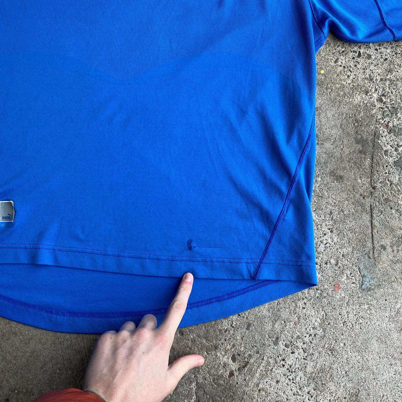 Vintage Blue Puma Italy 2003/04 Football Shirt - 2XL