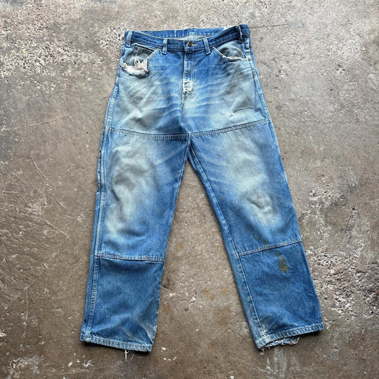 Distressed Dickies Double Knee Jeans - W33