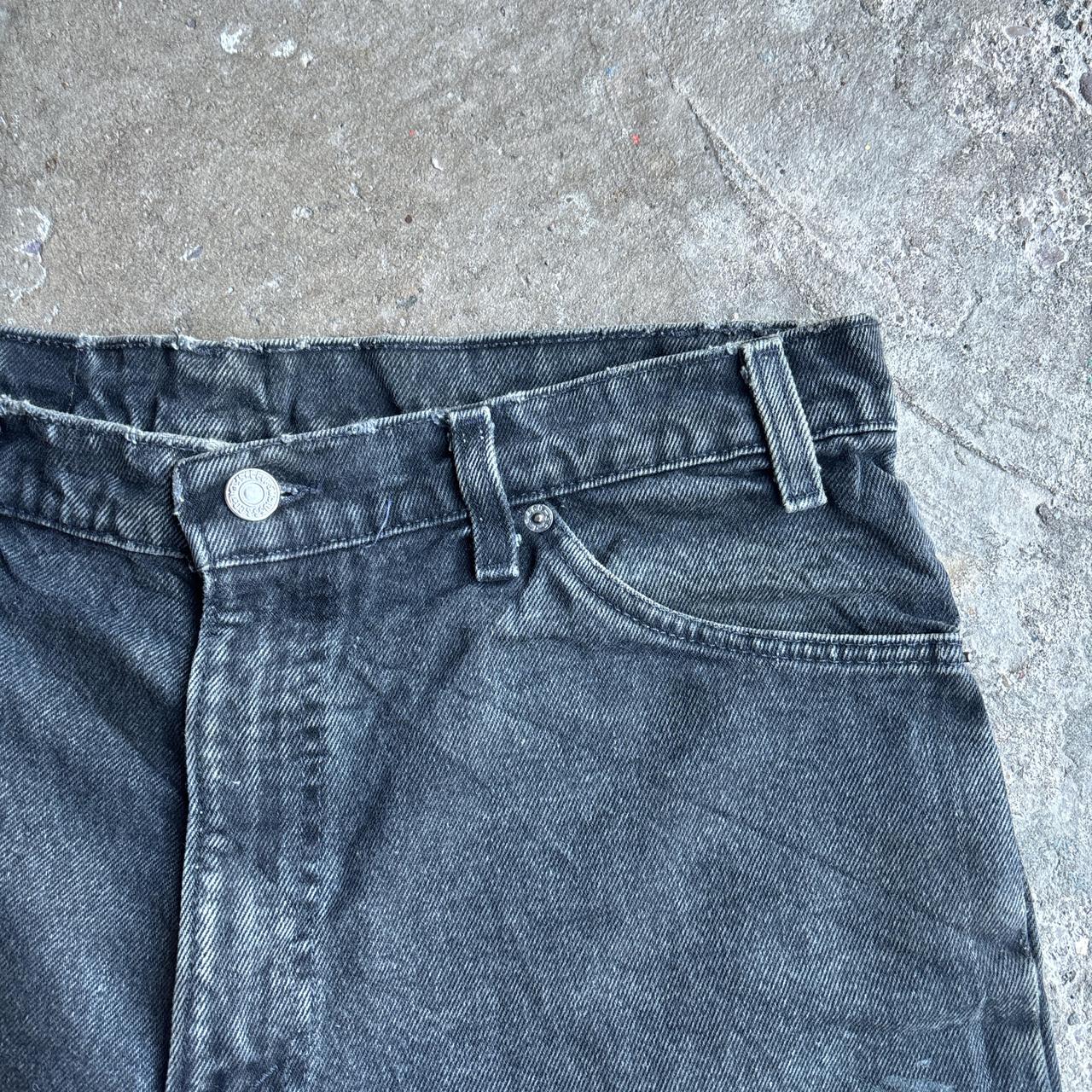 Black Denim Levi’s 550 Relaxed Fit Cut Jean Shorts