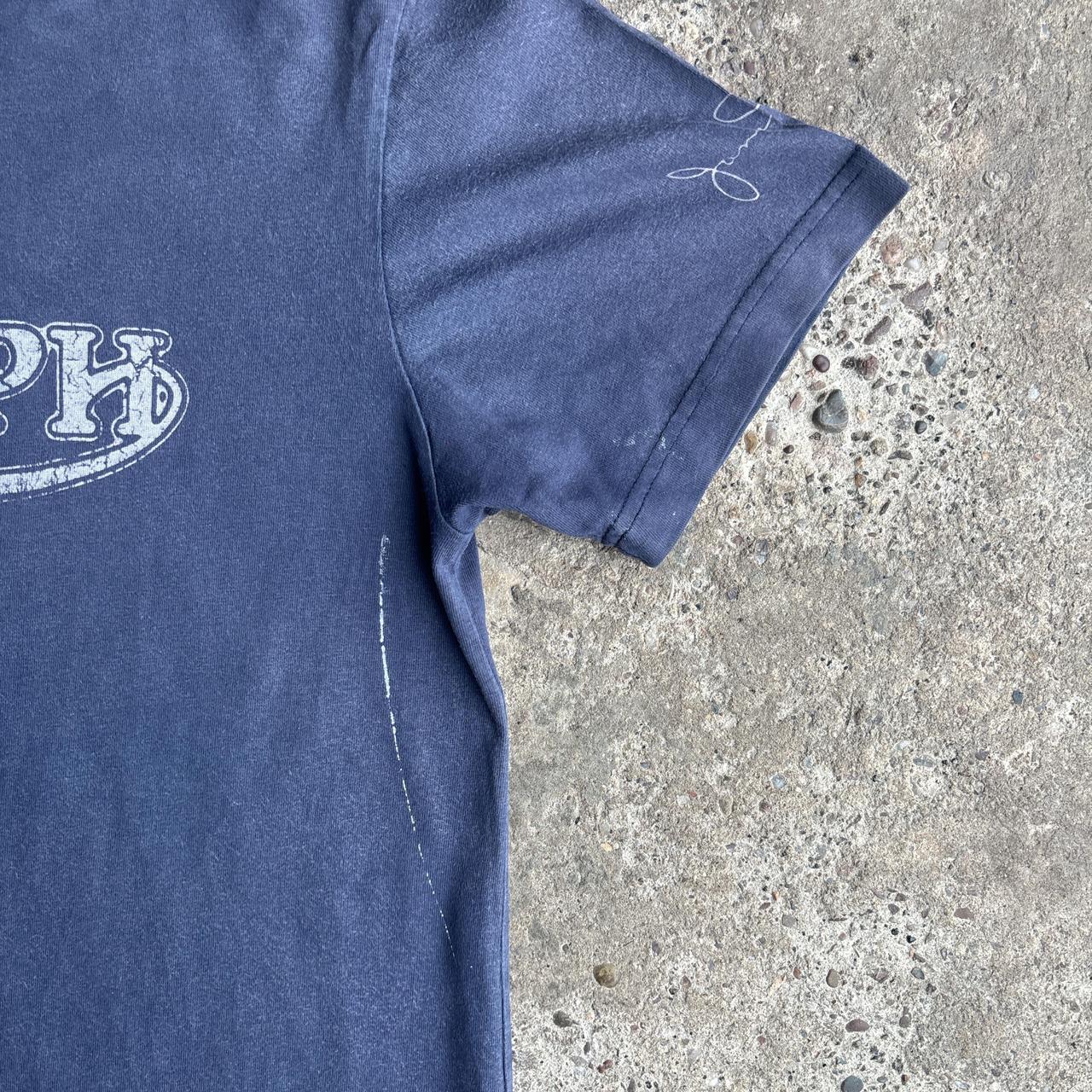 Washed Navy Triumph Motorcycles Graphic T-Shirt - M