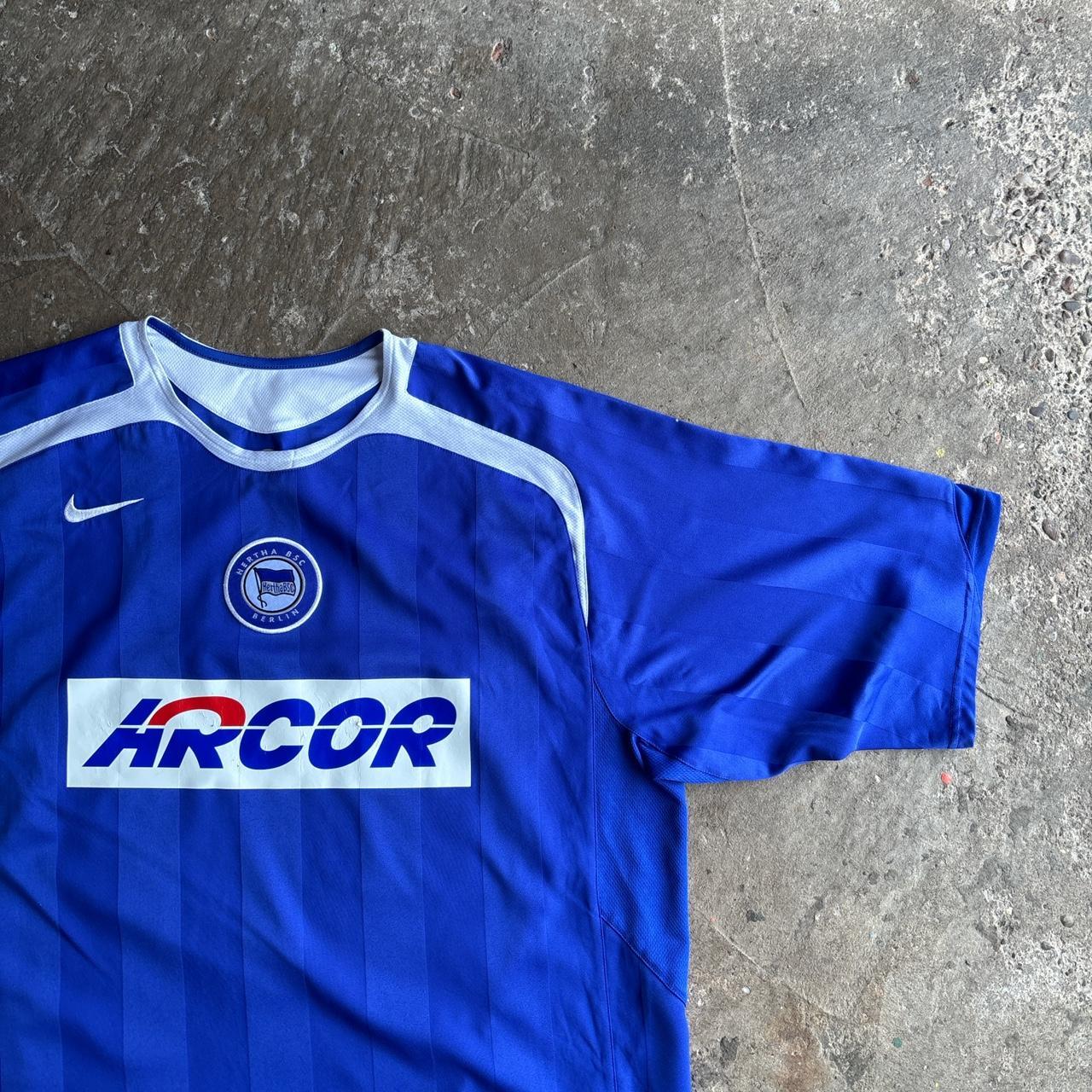 Vintage 2005/06 Blue Hertha Berlin Nike T90 Home Shirt