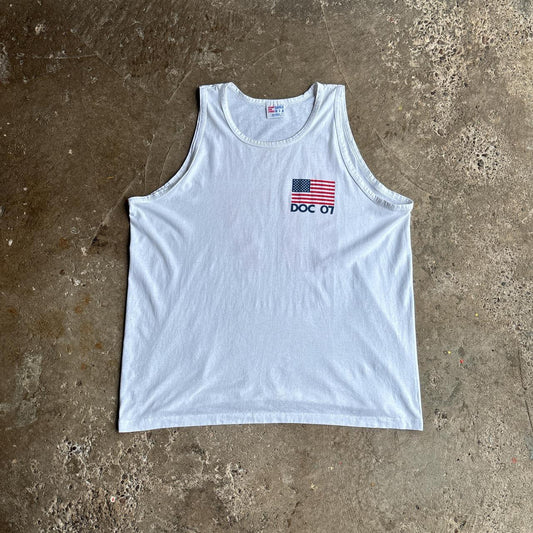 White USA Graphic ‘Doc’ Vest