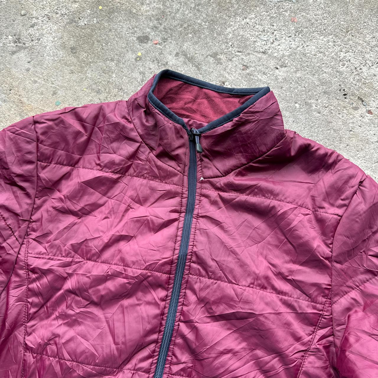Burgundy Champion puffer jacket