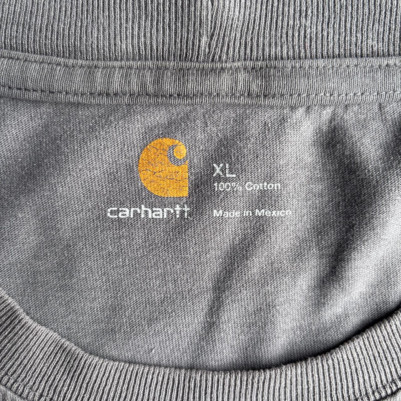 Grey Carhartt Single Pocket T-Shirt - XL