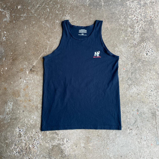 Navy Blue Beer Graphic Big Dogs Vest - L