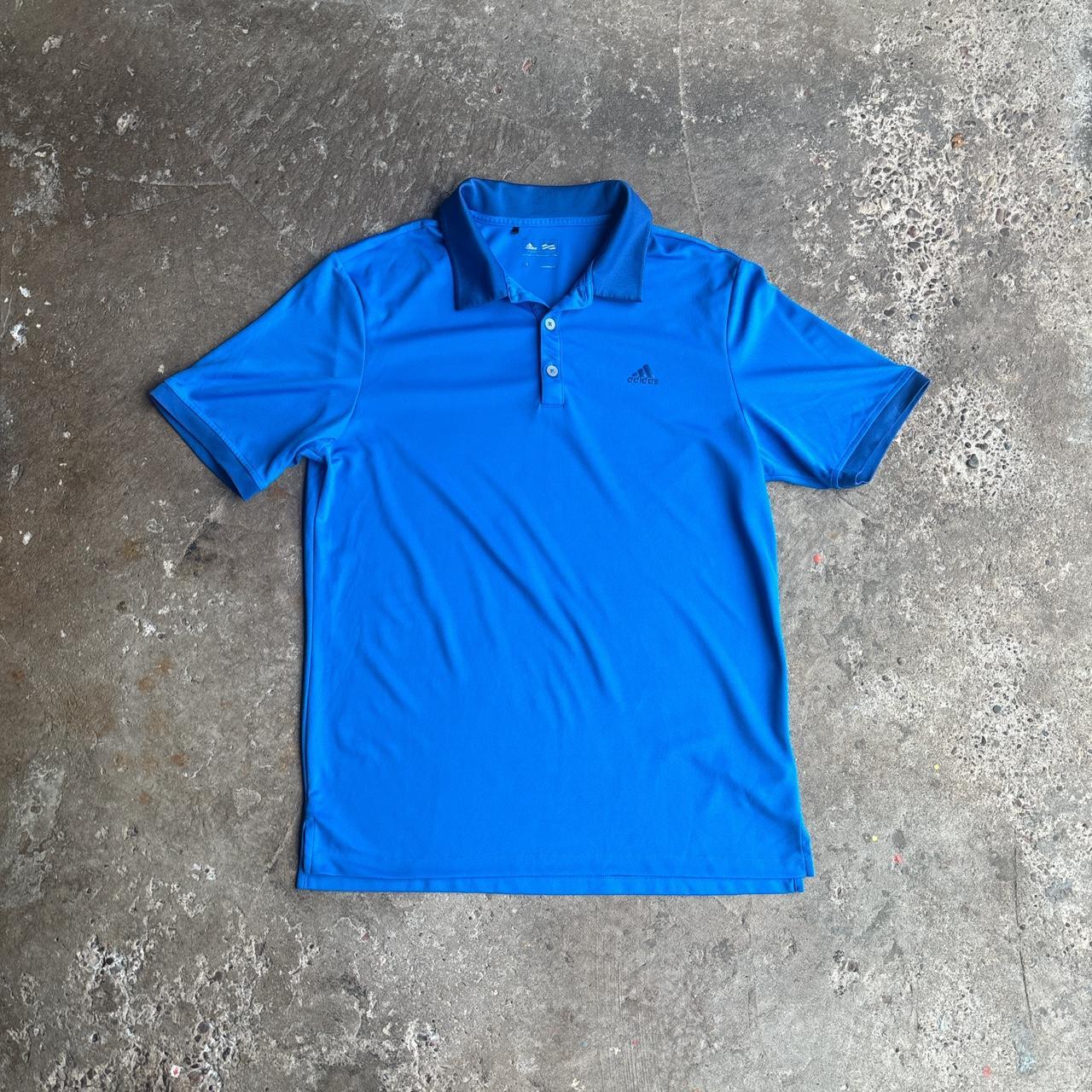 Blue Adidas Golf Polo Shirt
