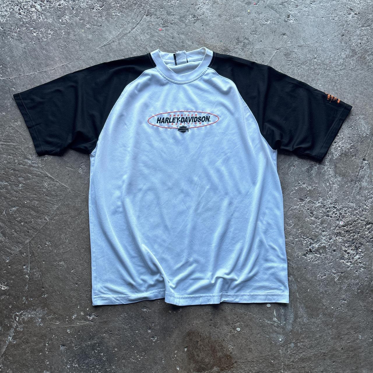 White Harley Davidson Raglan t-shirt - XL