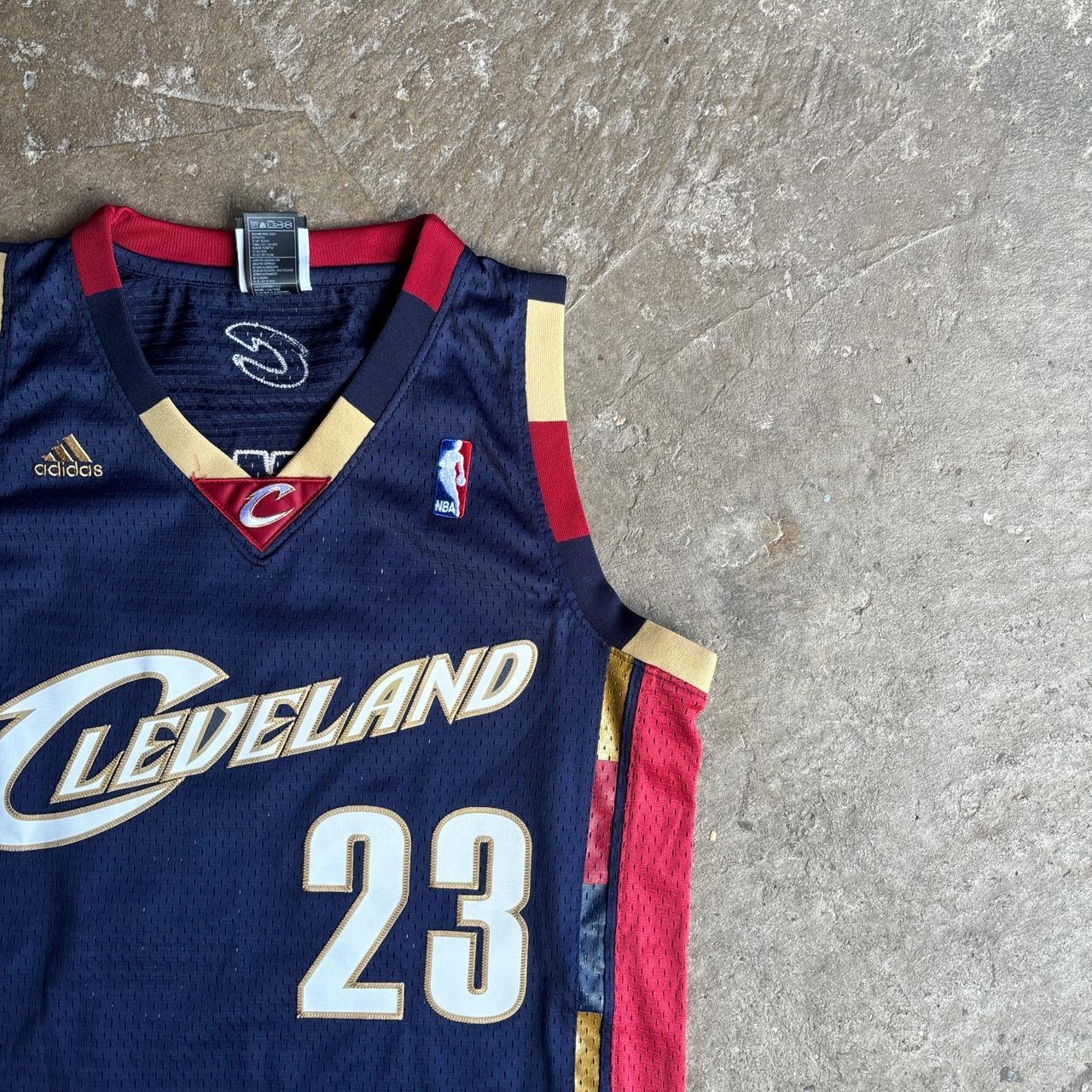 Navy Lebron James Cavaliers Authentic Adidas 2003/04 Jersey