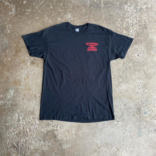 Black Urban Cowboy Graphic Bar T-Shirt - L