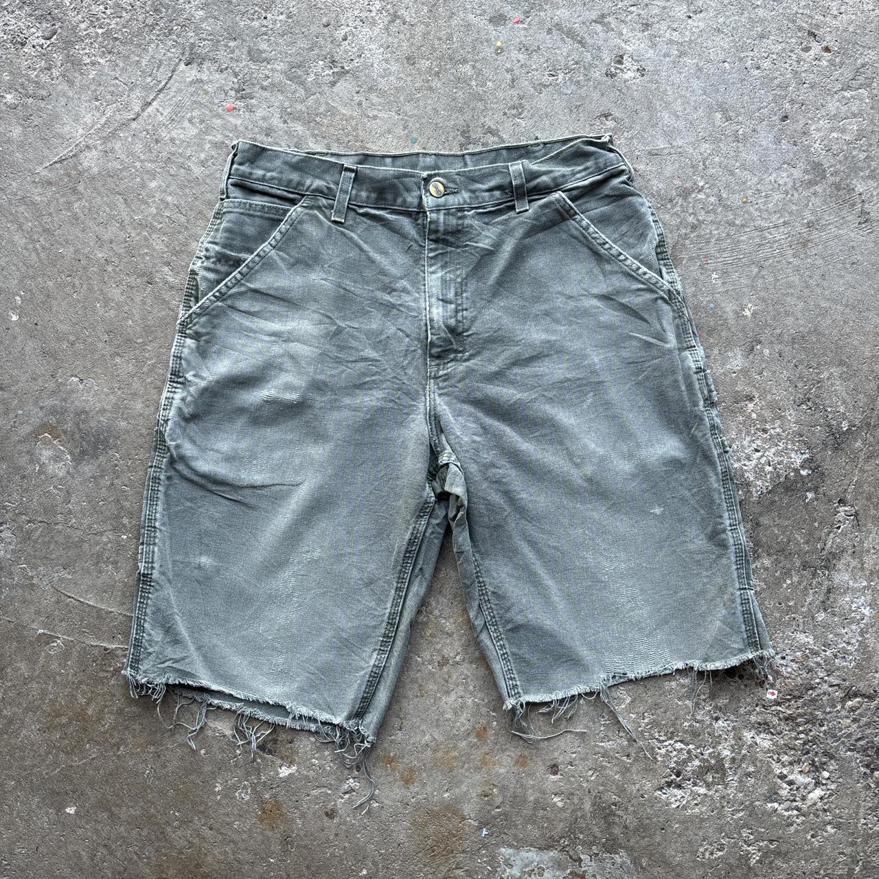 Vintage Grey Carhartt distressed shorts