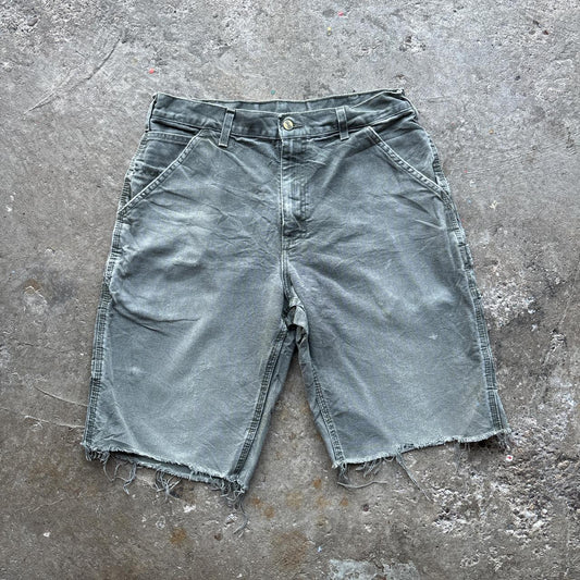 Vintage Grey Carhartt distressed shorts