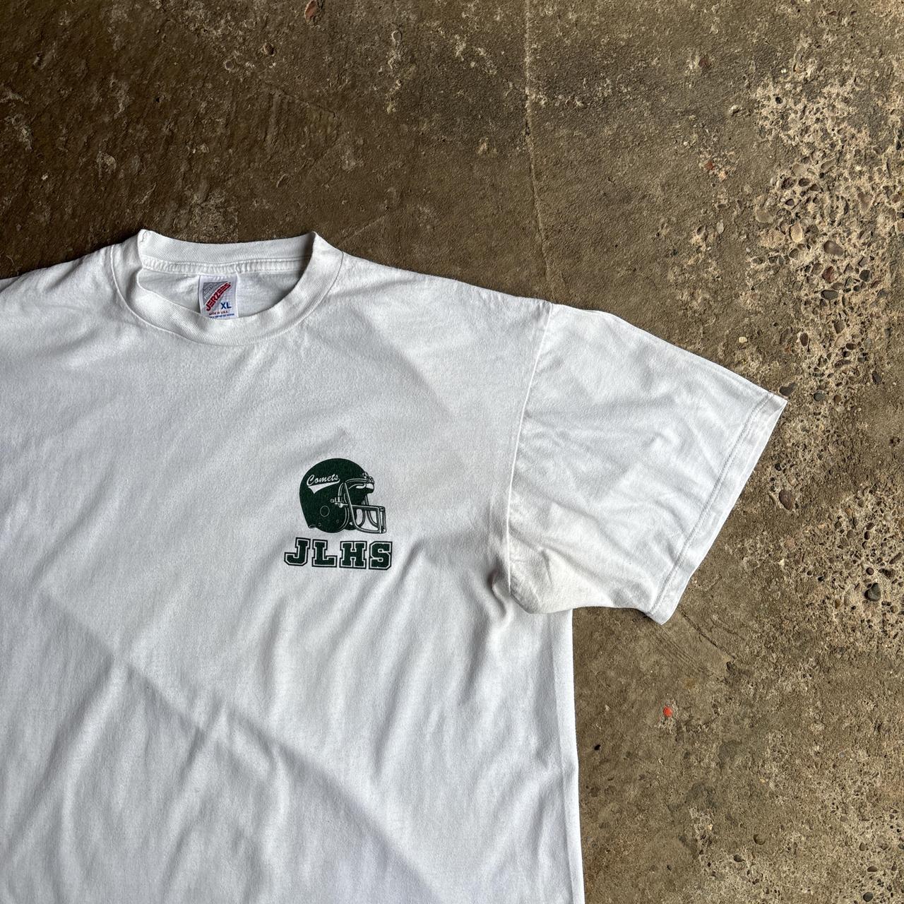 White Graphic American Football T-Shirt - XL