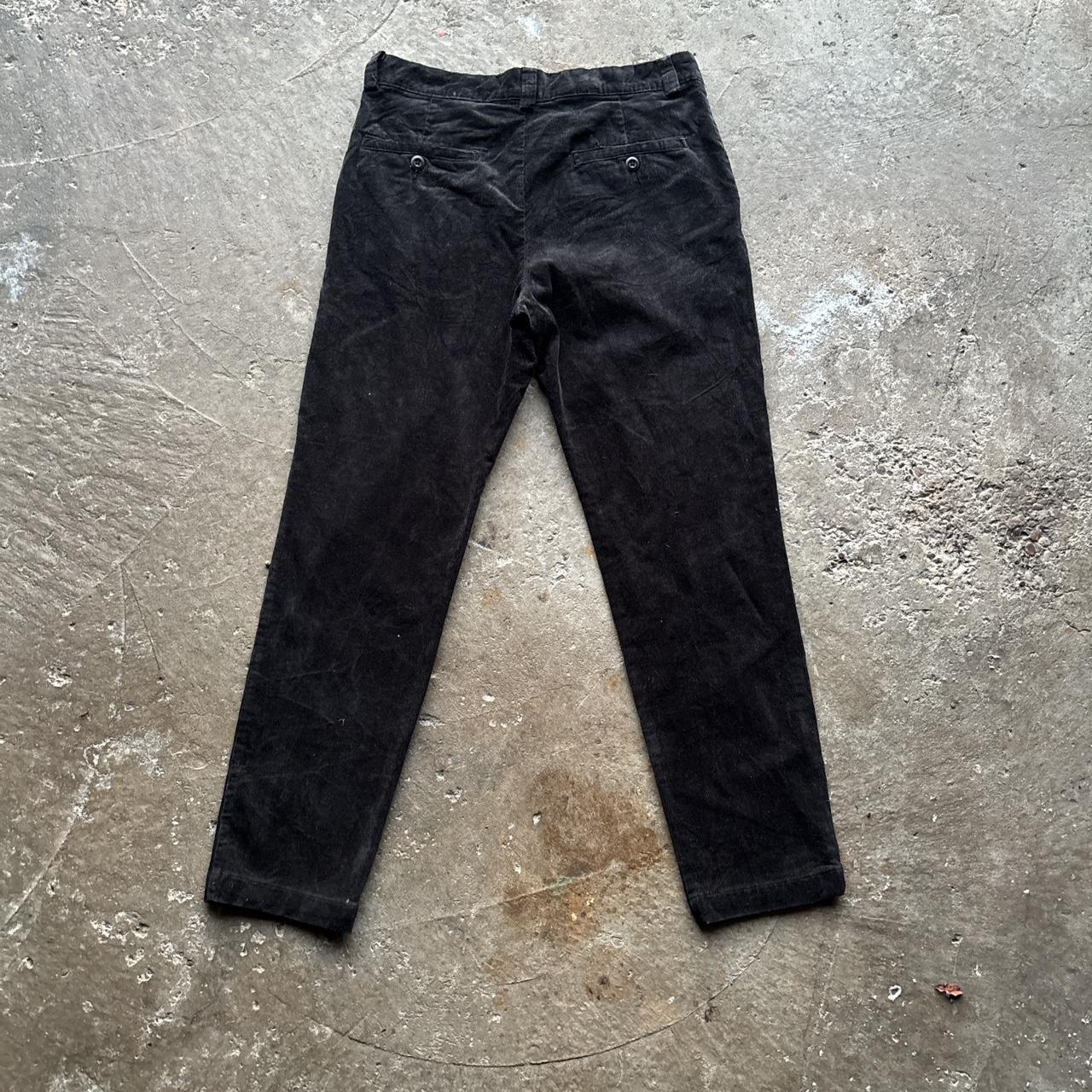 Black H&M corduroy trousers - W32