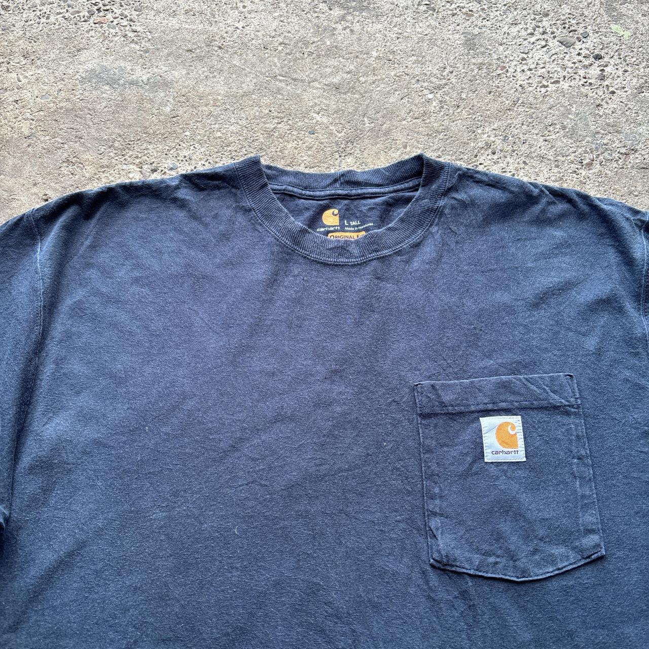 Blue Carhartt pocket tee - L (Tall)