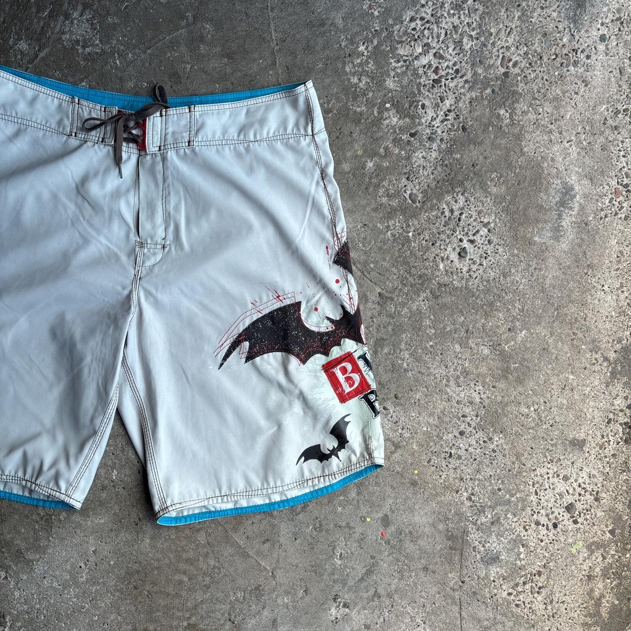 Cream Y2K Graphic Billabong Board Shorts