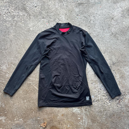 Black Nike Pro Combat compression long sleeve top