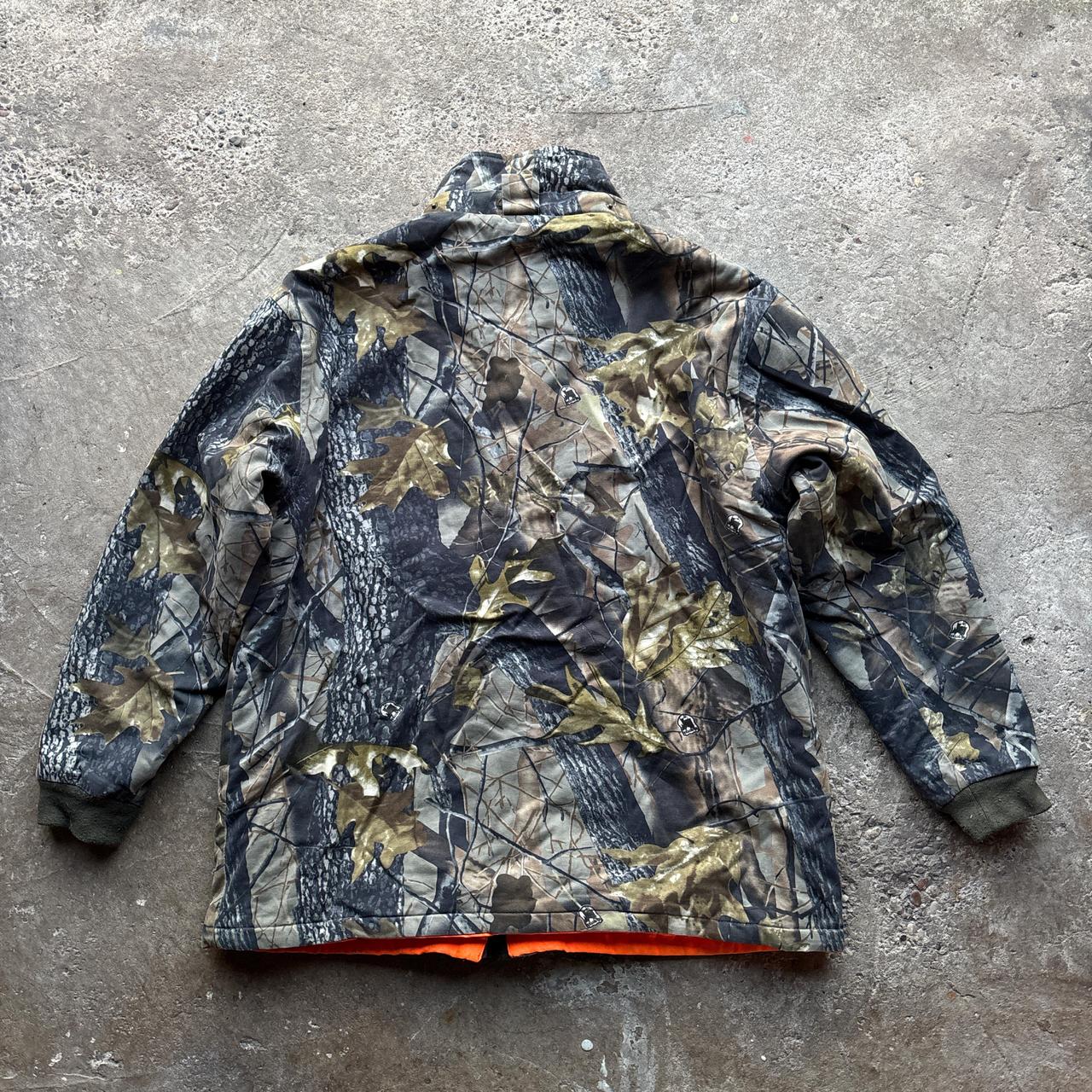 Camo and orange reversible Kamotek jacket