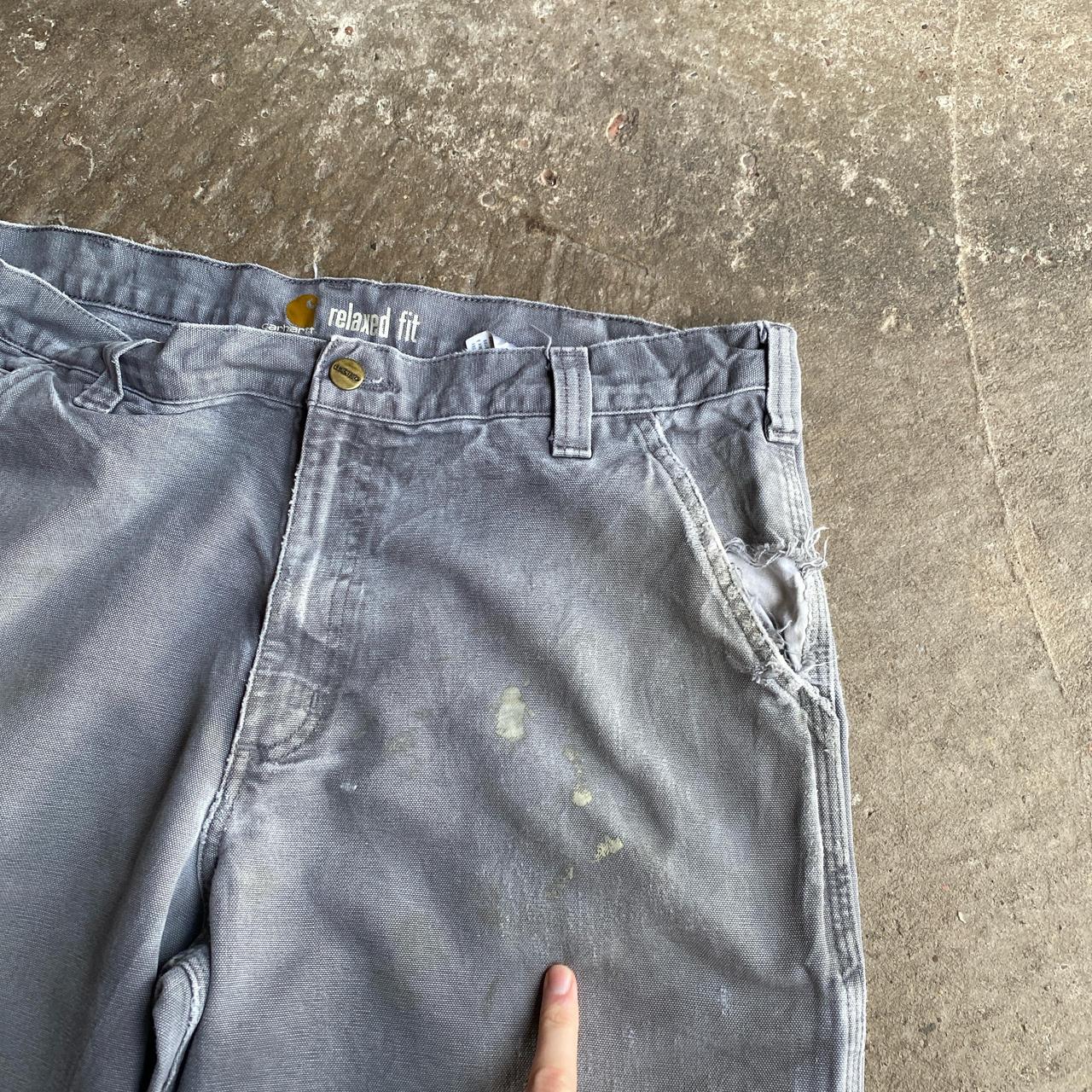 Grey Carhartt Carpenter Pants- W36