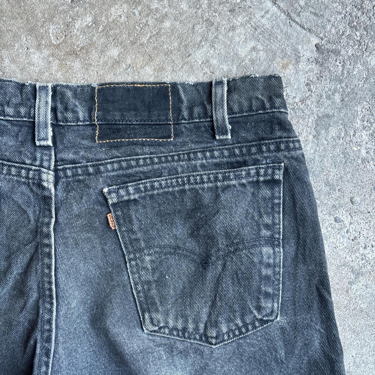 Black Denim Levi’s 550 Relaxed Fit Cut Jean Shorts