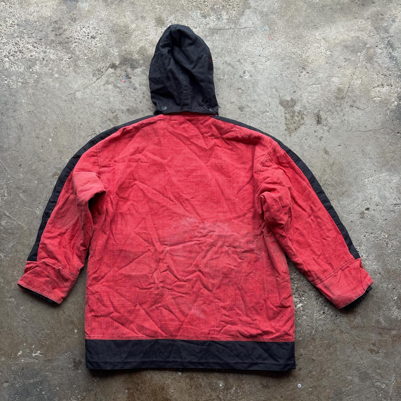 90s Red and black Magic Number skateboard jacket