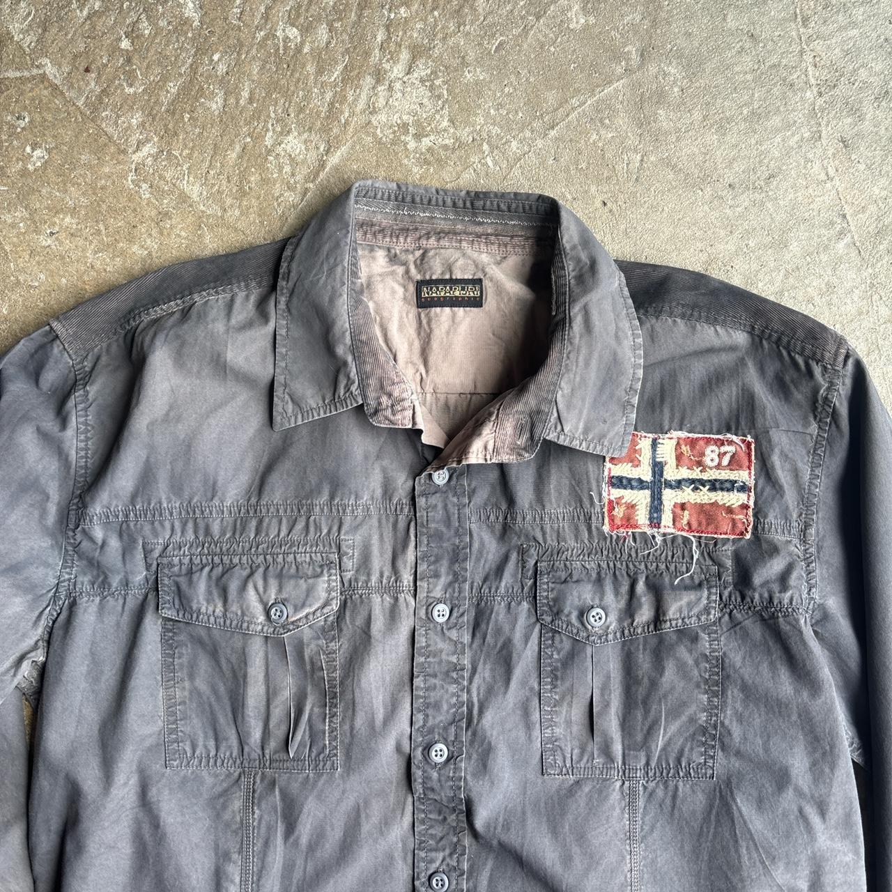 Dark Grey Napapijri Long Sleeve Shirt