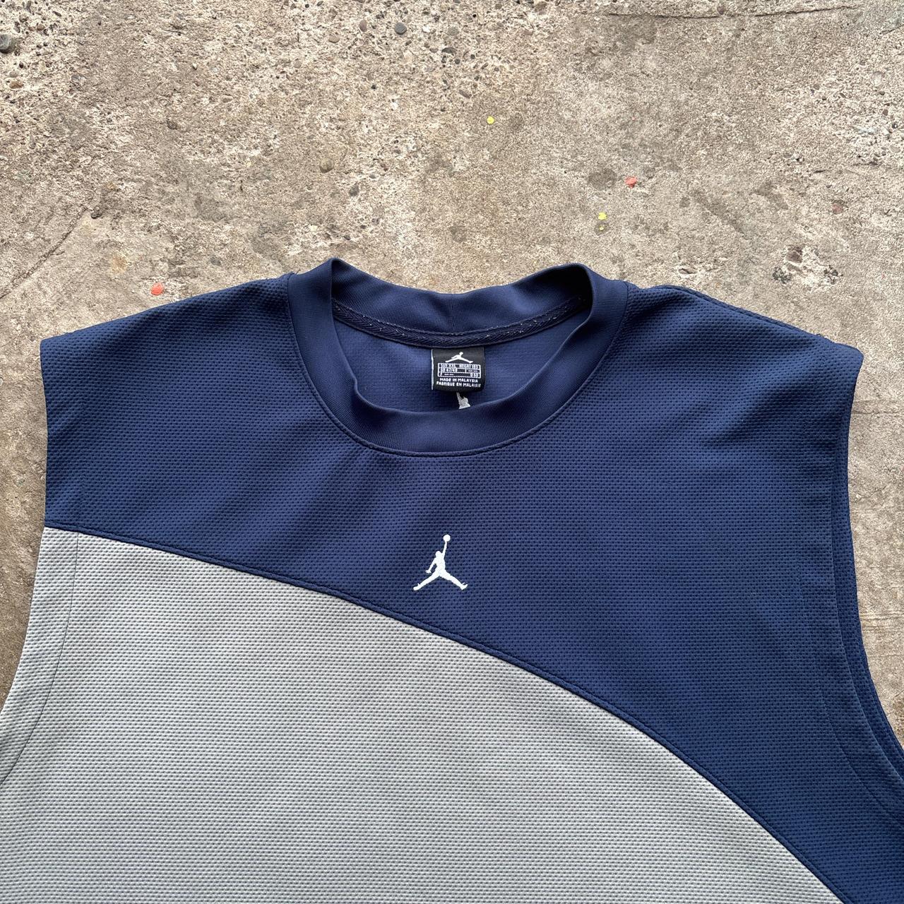 00s blue and grey Jordan activewear vest