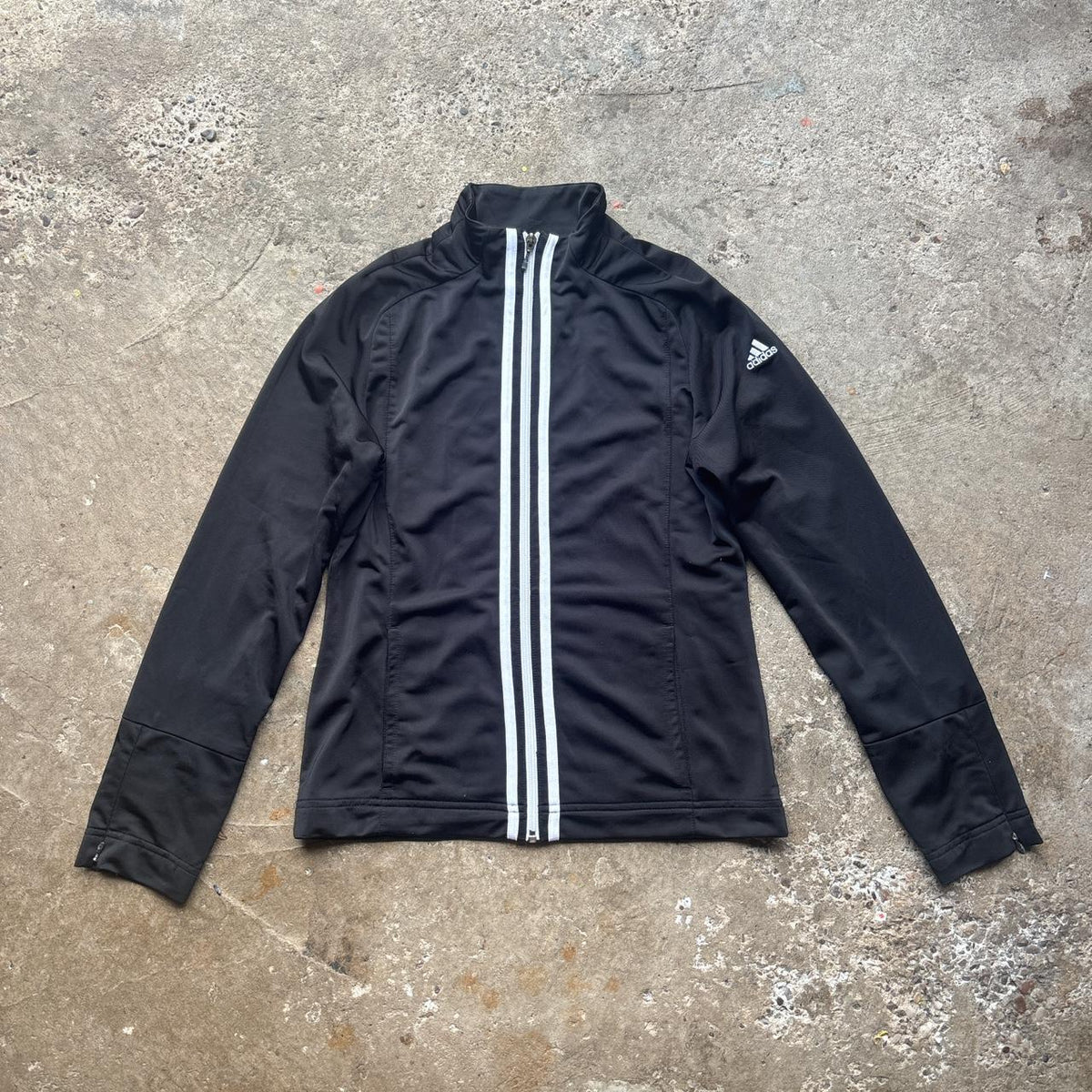 00s Black Adidas track jacket – Preoccupied Vintage