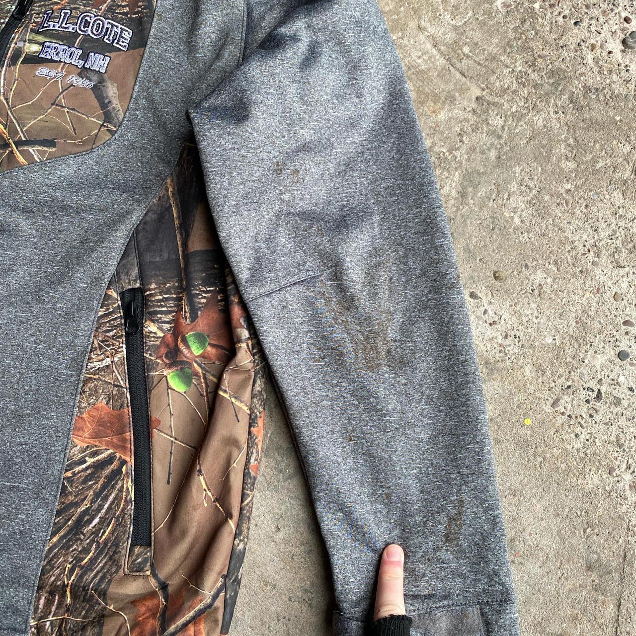 Grey Woodland Camouflage Full Zip Jacket - L