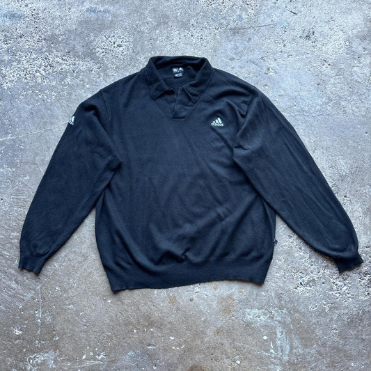 Black Adidas Golf knitted sweater - XXL