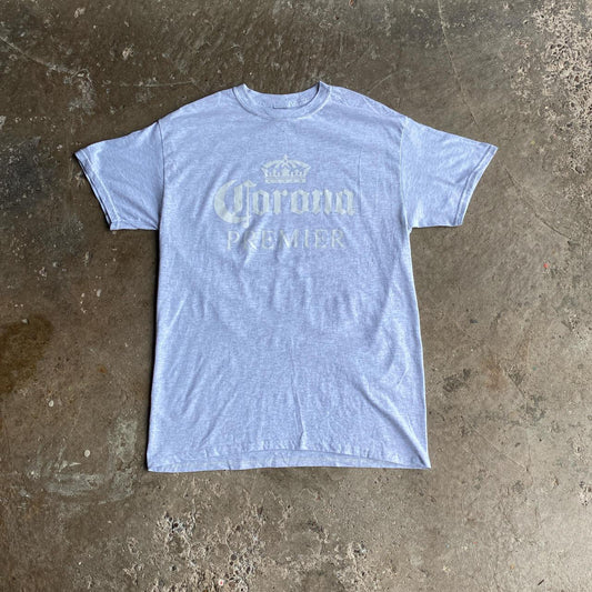 Grey Graphic Corona T-Shirt - M