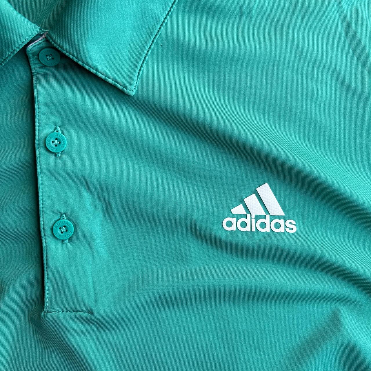 Teal Adidas Golf Polo Shirt