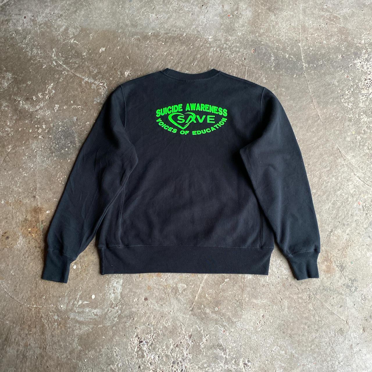 Black Champion Reverse Weave Graphic Sweatshirt - M