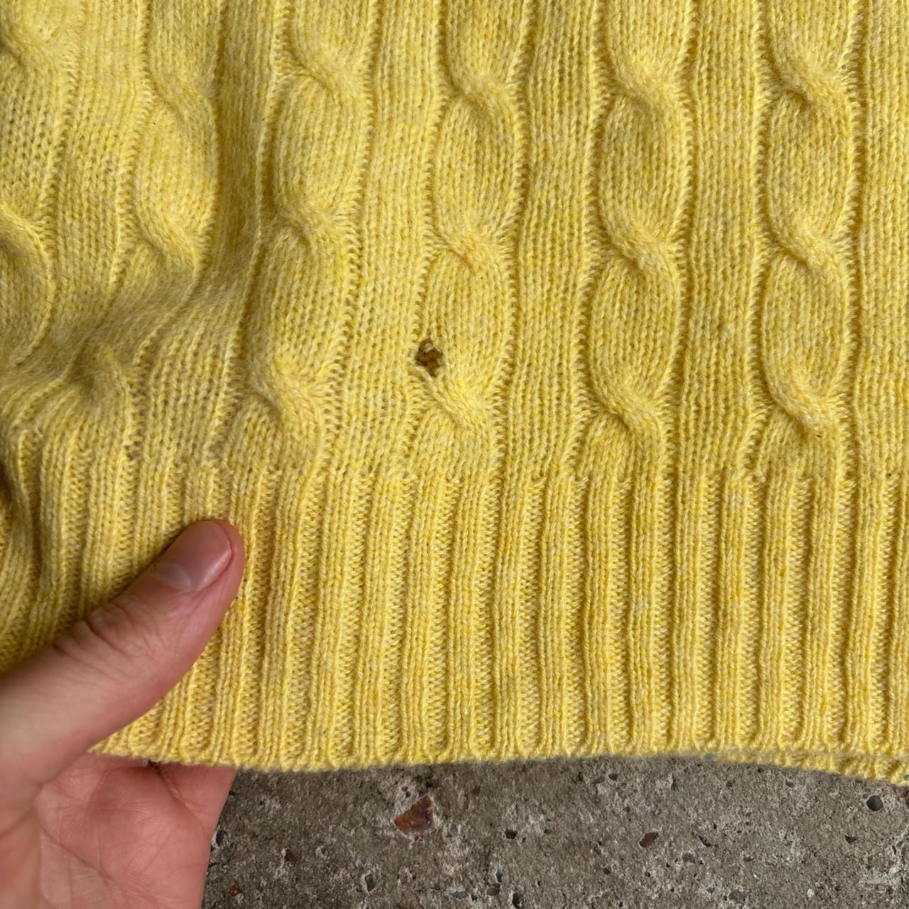 Yellow Ralph Lauren Sport Cable Knit Jumper - M (women’s)