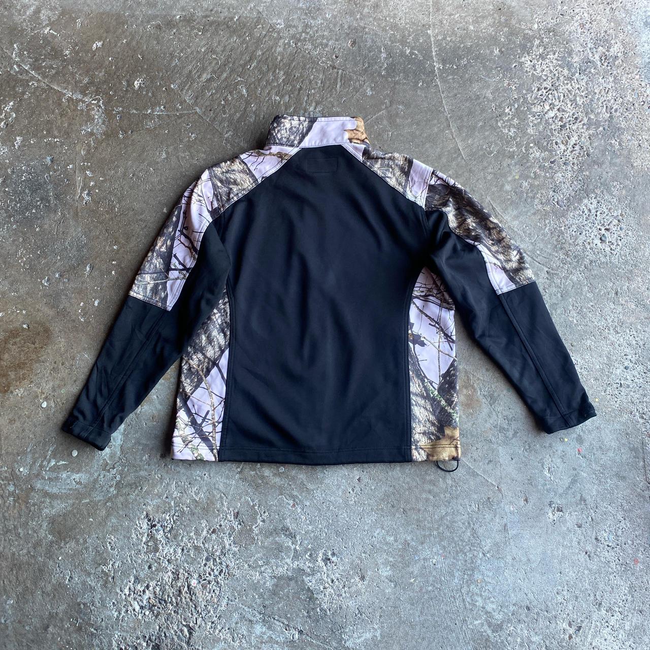 Black/Real Tree Pattern Full Zip Jacket - M