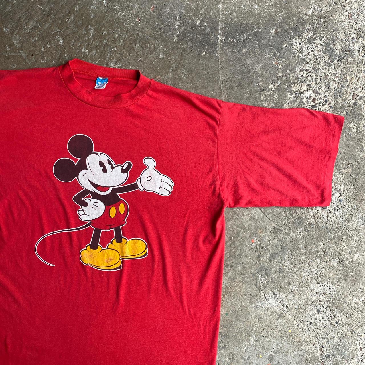 Vintage Red Disney Graphic Mickey Mouse T-Shirt - 3XL