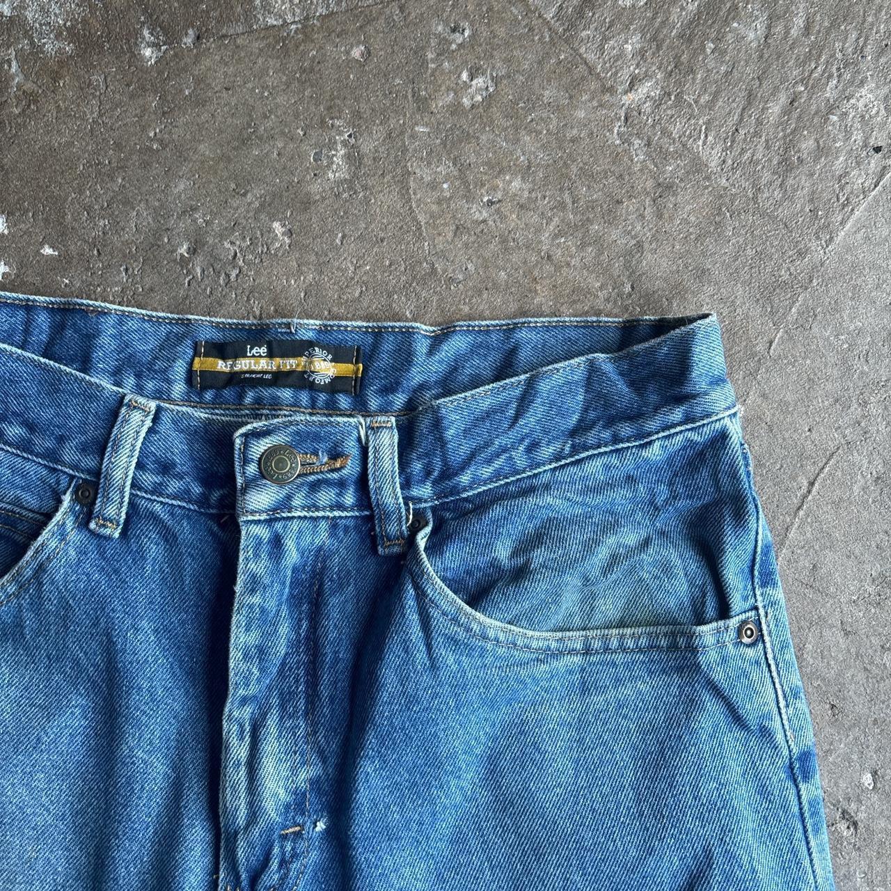 Blue Denim Lee Cut Jean Shorts