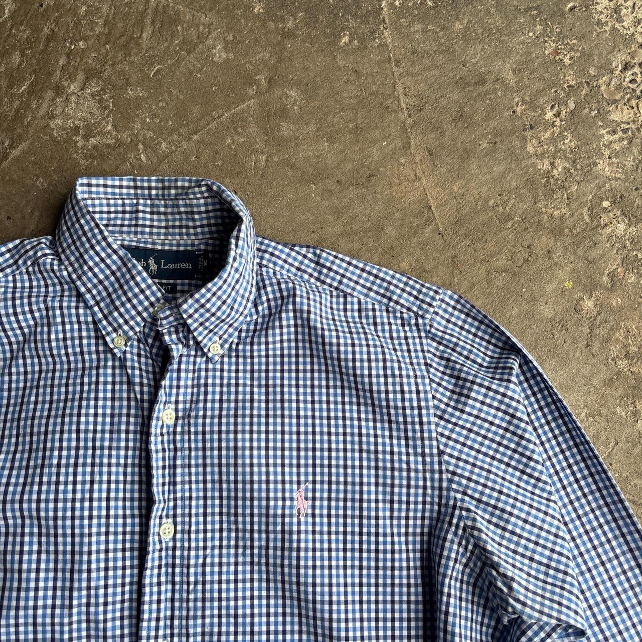 Blue Checkered Ralph Lauren Long-Sleeve Shirt
