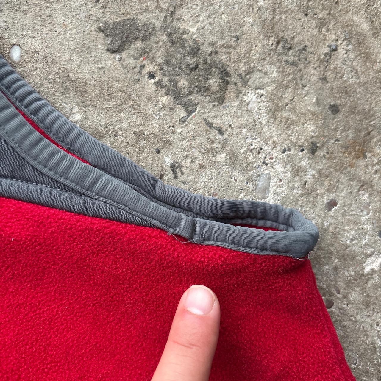 Red and grey Woolrich fleece vest - L