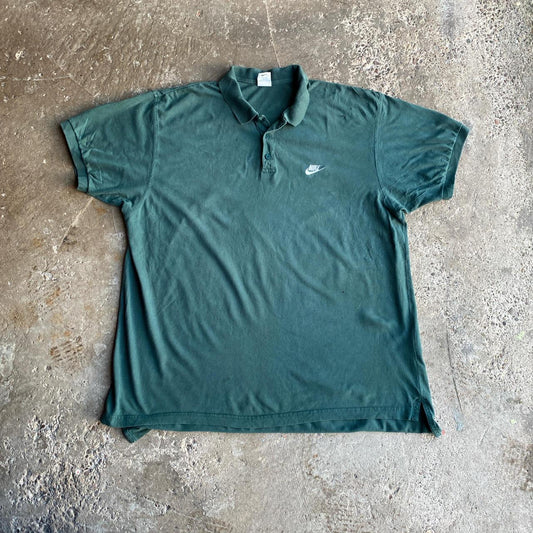 Vintage ‘90s Green Nike Polo Shirt - 2XL