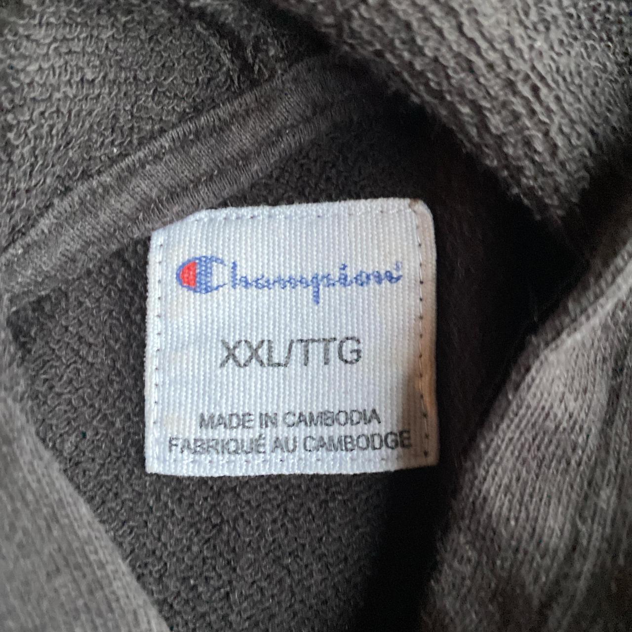 Black Champion Logo Hoodie - 2XL