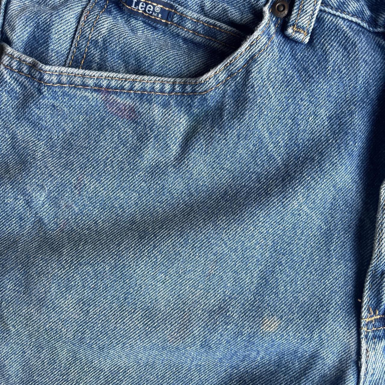 Blue Denim Lee Cut Jean Shorts