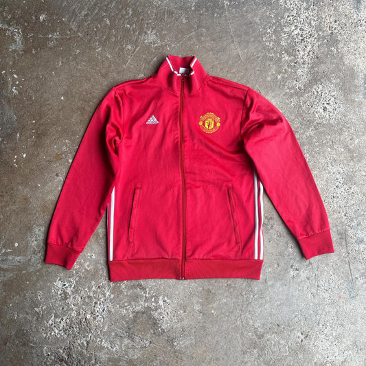 Red Manchester United Adidas Tracksuit Jacket - M