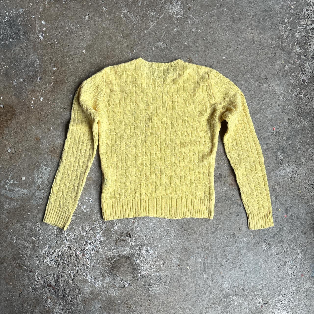 Yellow Ralph Lauren Sport Cable Knit Jumper - M (women’s)