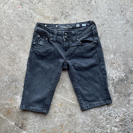 Black Miss Me denim shorts