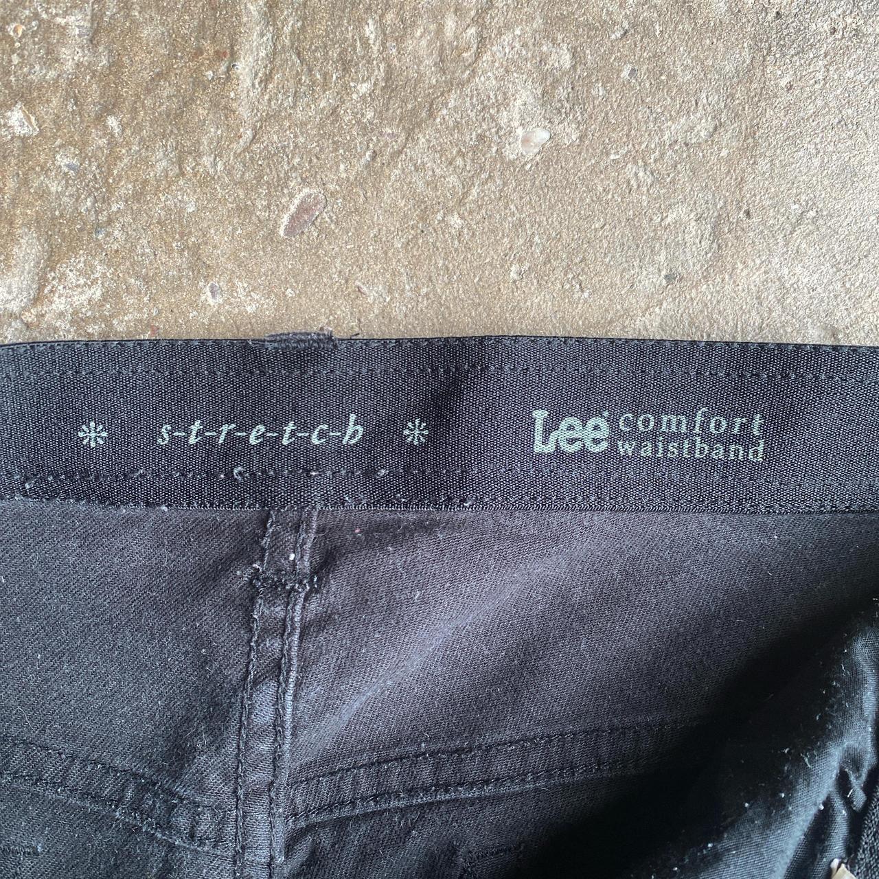 Black Stretch Lee Denim Jeans - W30