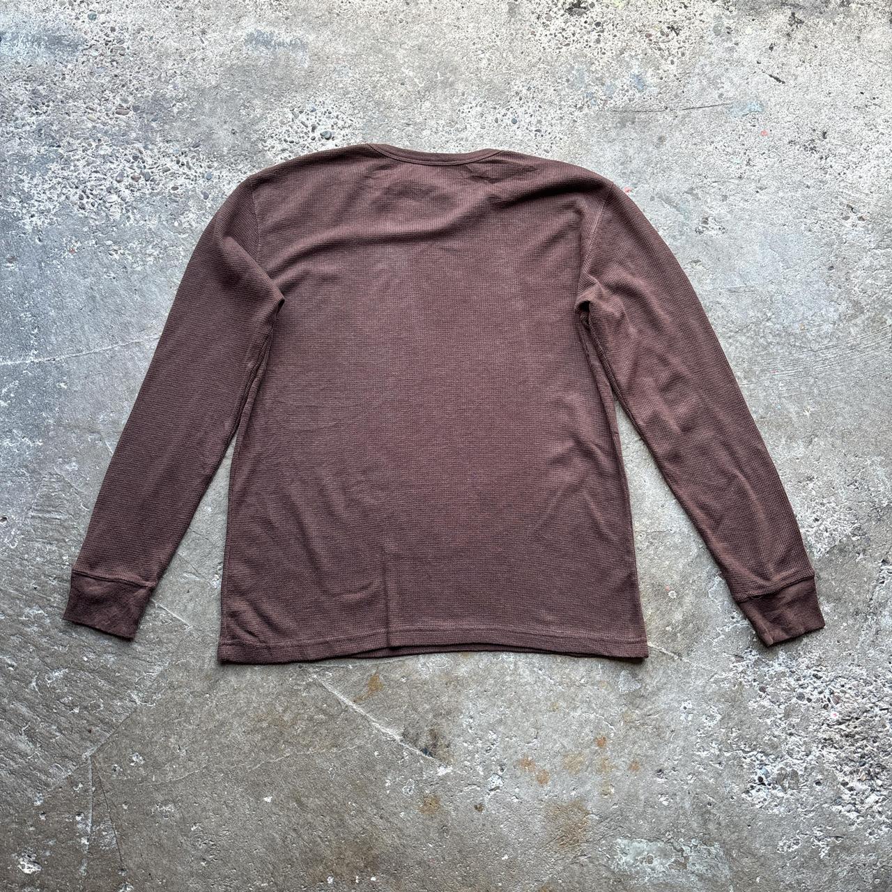 Y2k Brown Jimi Hendrix long-sleeve top - XL