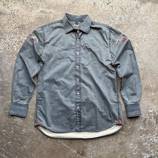 Grey Napapijri Expedition Staff shirt
